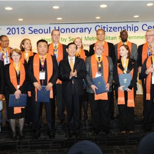 15位獲選為2013首爾榮譽市民之外國人