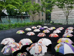 首爾市政大樓雨傘裝飾品