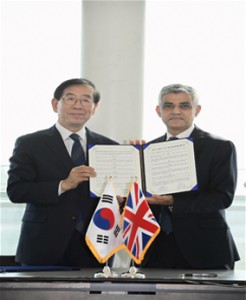 首爾、倫敦兩位創新市長，正式簽訂政策交流協定