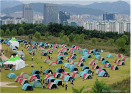 首爾獨具特色的露營場