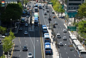 首爾市於12月31日啟用鐘路2.8公里中央公車專用道
