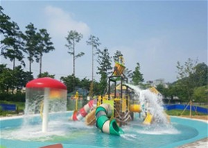 首爾市於中浪露營林公園打造市區水上樂園，8日正式開幕