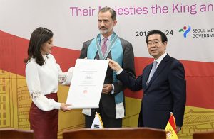 西班牙國王夫婦成為「首爾市榮譽市民」