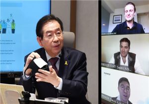 首爾市長與國際領袖進行「新型冠狀病毒肺炎視訊交流會」