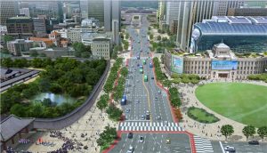 首爾市於世宗大路打造1.5公里的代表步行街