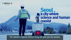 首爾市公開機器人科學家丹尼斯·洪帶來的「安全城市首爾」10種語言宣傳影片