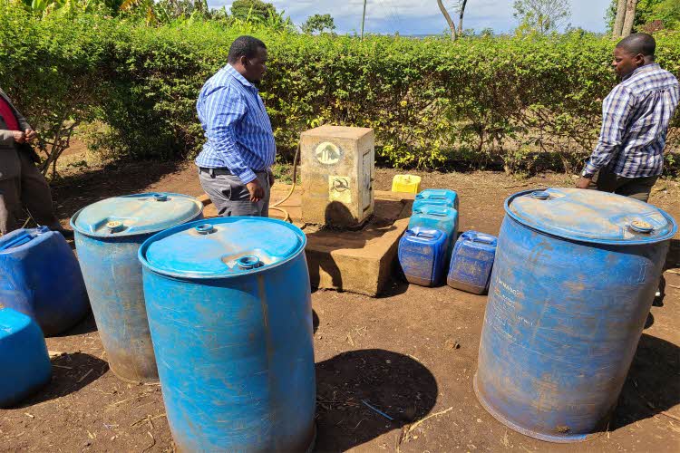 坦尚尼亞阿魯沙州馬來奧村公共自來水設施