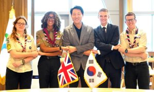 英國童子軍聯盟與英國駐韓國大使館有關人士會談