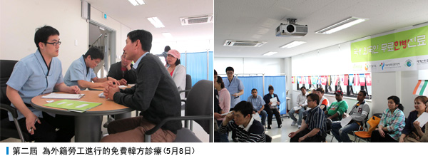 第二屆 為外籍勞工進行的免費韓方診療(5月8日)