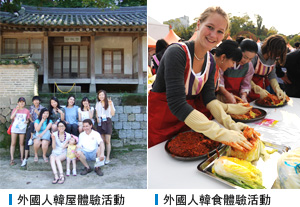 外國人韓屋體驗活動, 外國人韓食體驗活動