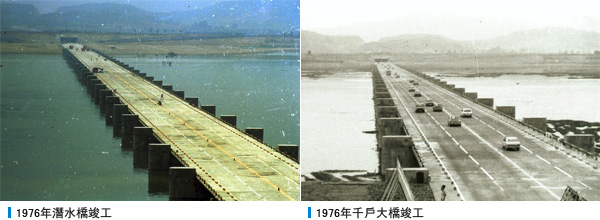 1976年潛水橋竣工, 1976年千戶大橋竣工