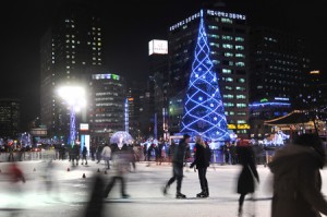 首爾廣場的聖誕樹
